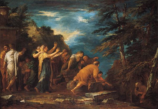 Salvator Rosa Pythagoras Emerging from the Underworld France oil painting art